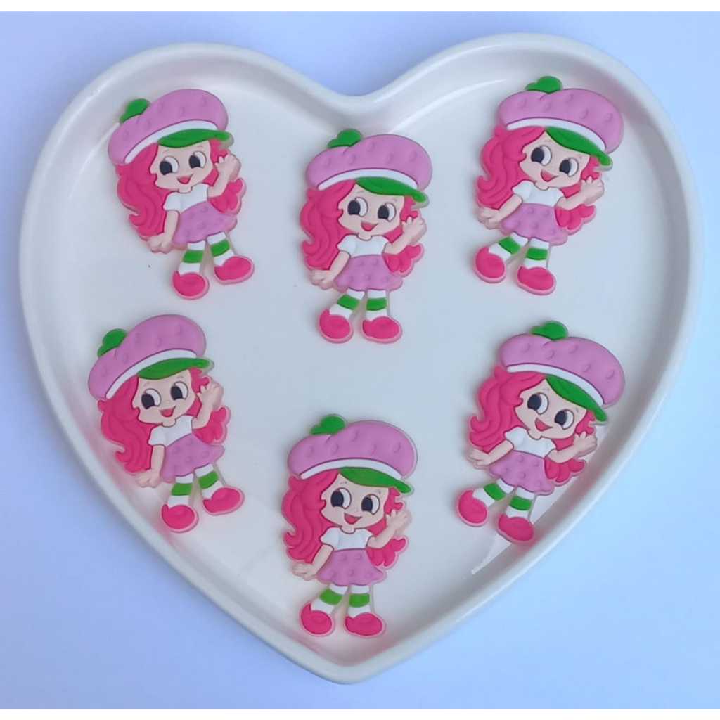 Aplique Emborrachado Infantil Moranguinho Laços Tiaras Prendedores Artesanato DIY 6und em Oferta na Shopee