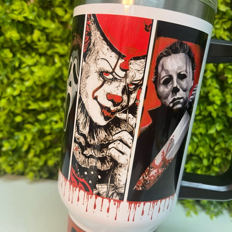 Copo Térmico Garrafa Personalizado Com NOME 1200MLPersonagens de Terror