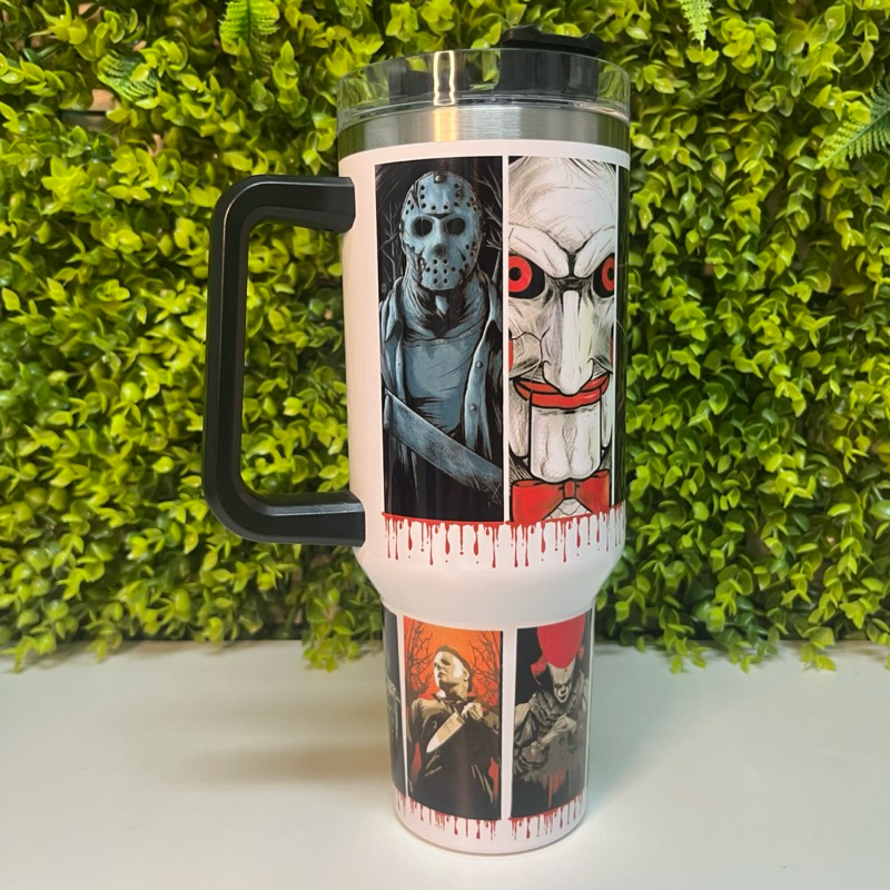 Copo Térmico Garrafa Personalizado Com NOME 1200MLPersonagens de Terror em Oferta na Shopee