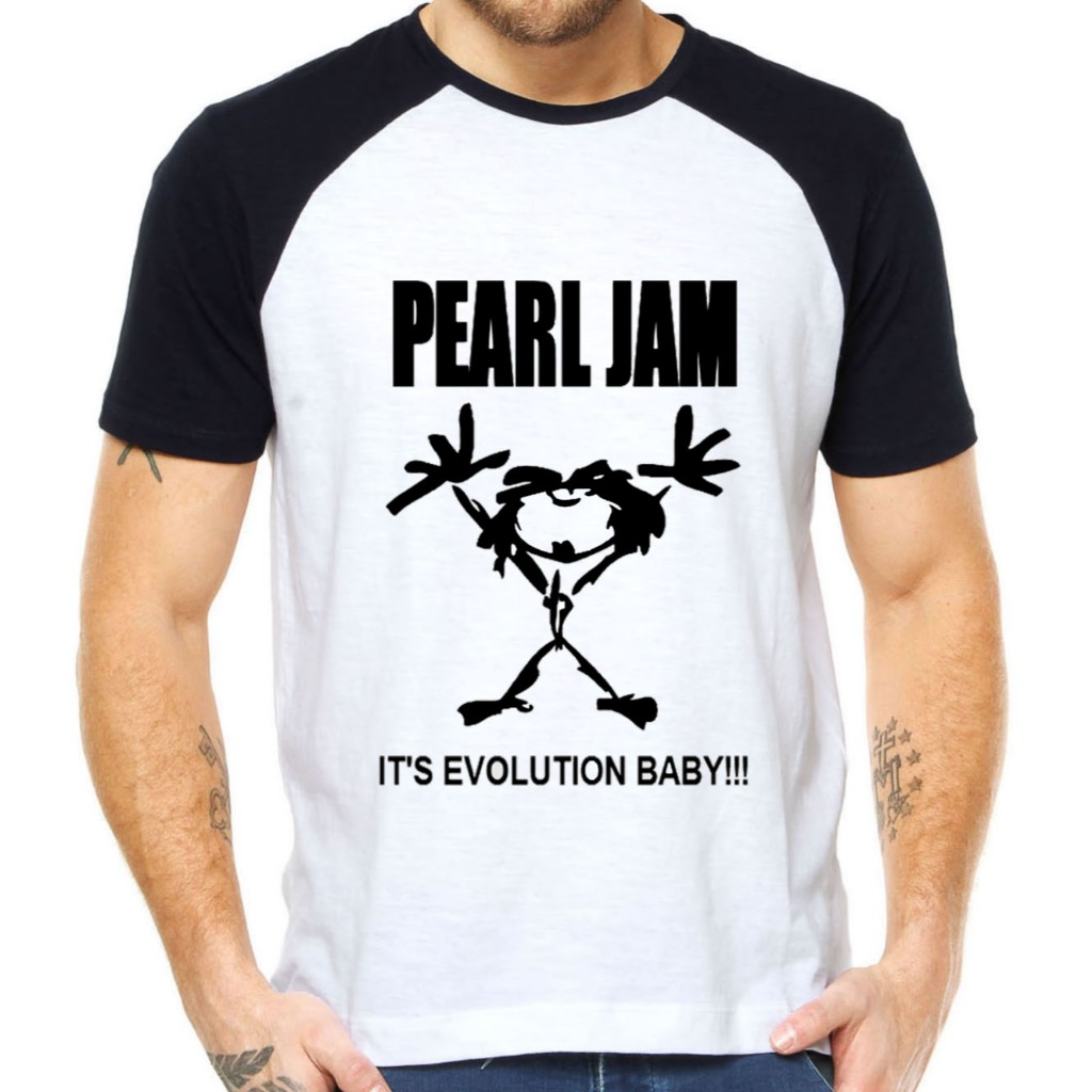 camiseta PEARL JAM EVOLUTION BABY banda rock unissex