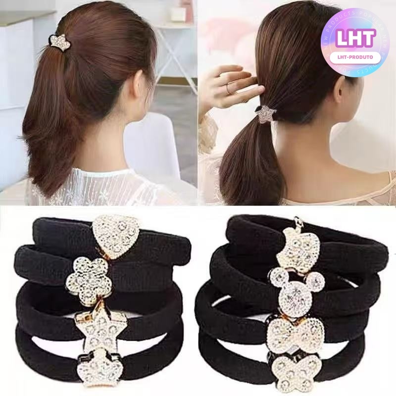 KiT 12/24/48 elástico de cabelo xuxinha de cabelo chuchinha de cabelo rabico cabelo buchinha de cabelo