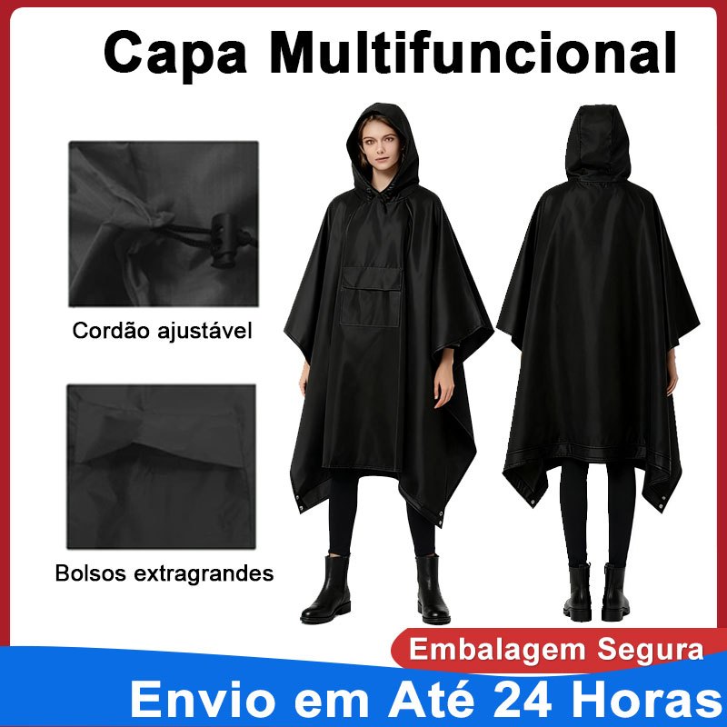 Capa de chuva impermeável leve com capuz para Caminhada, Poncho ao ar livre em Oferta na Shopee