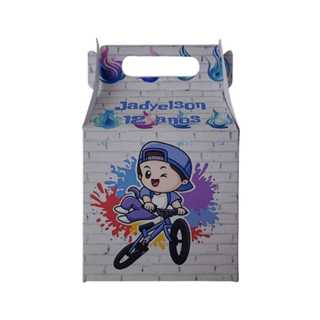 Caixinhas Maletinha Bike Personalizadas com Nome e Idade Lembrancinha Festa Infantil em Oferta na Shopee