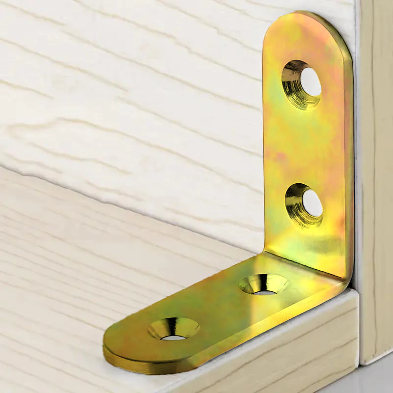 Kit 20x Peças Cantoneira de Ferro Formato Em L Para Móveis 5x5x1,5 CM