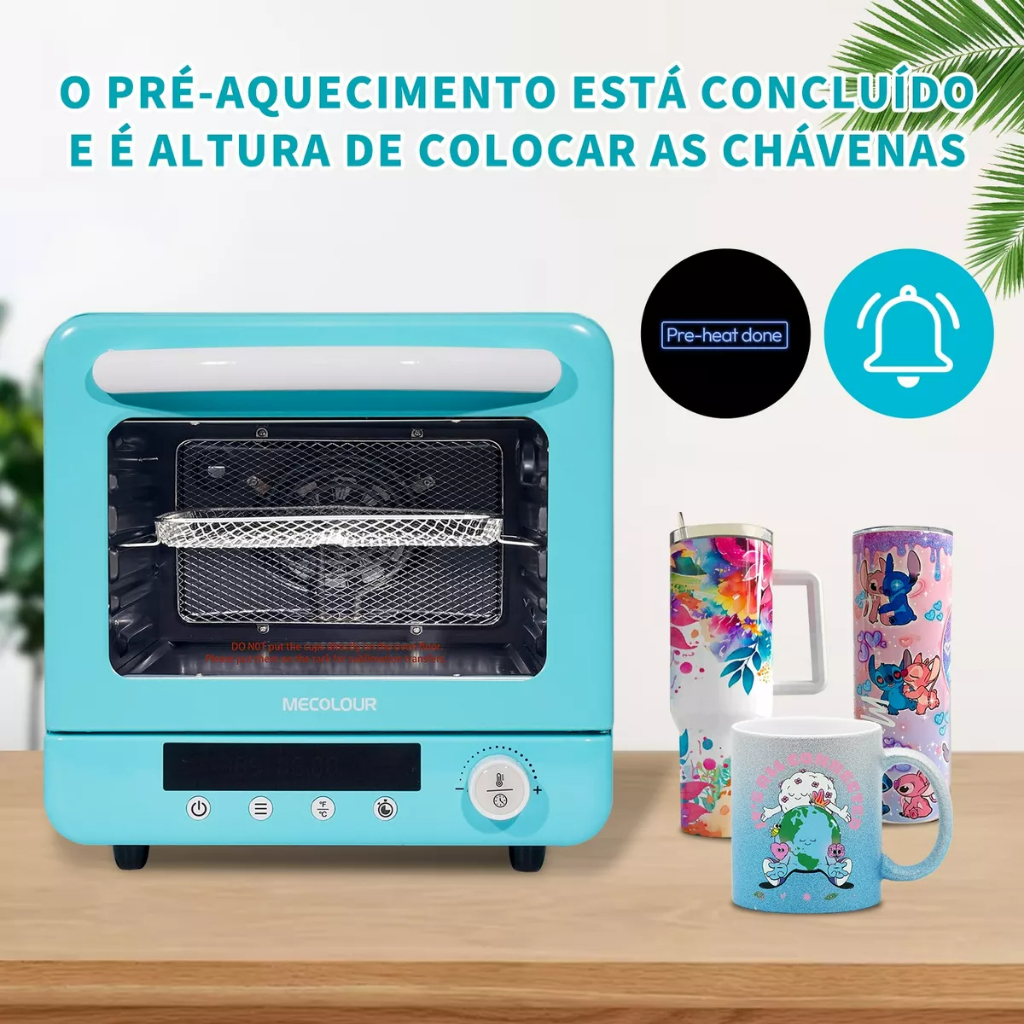 Prensa Forno 3d Para Sublimação Caneca 20 Litros Mecolour-