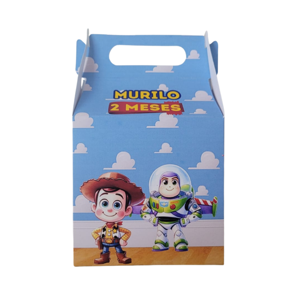 Caixinhas Maletinha Toy Story Baby Personalizadas com Nome e Idade Lembrancinha Festa Infantil