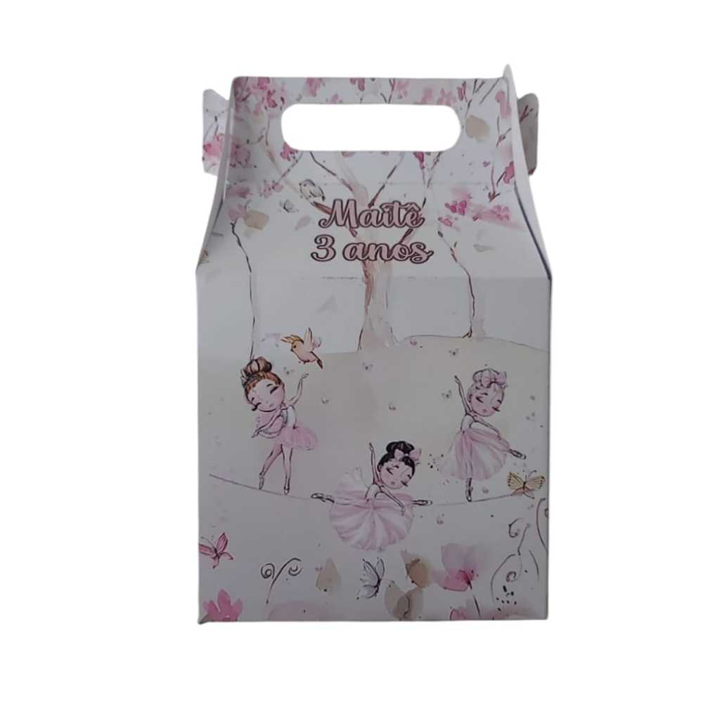 Caixinhas Maletinha Bailarina Personalizadas com Nome e Idade Lembrancinha Festa Infantil