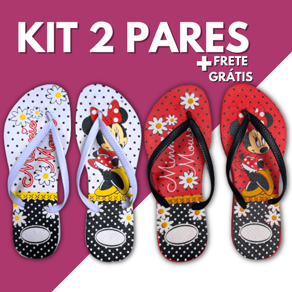 Kit 2 Pares Chinelo Sandália Feminino Adulto Chinela Feminina Slim Correia Lisa Estampada Confortável Rasteira Macio Lev em Oferta na Shopee