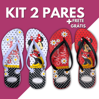 Kit 2 Pares Chinelo Sandália Feminino Adulto Chinela Feminina Slim Correia Lisa Estampada Confortável Rasteira Macio Lev em Oferta na Shopee