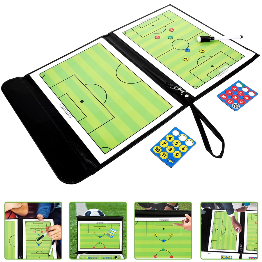 Kit Prancheta Quadro Magnética Para Campo De Futebol Basquetebol