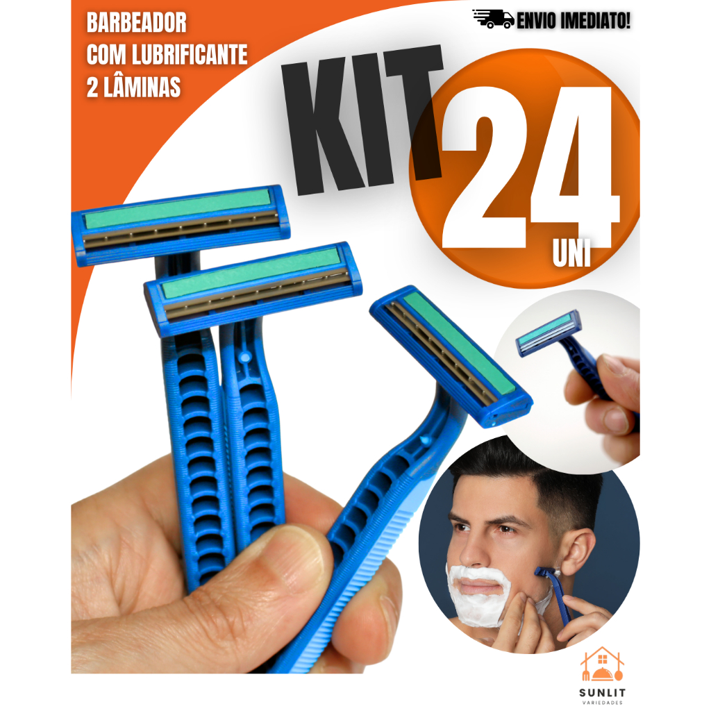 Barbeador Prestobarba De Duas Lâminas Fita Lubrificante Conforto Eficiência E Uso Econômico Achei em Oferta na Shopee