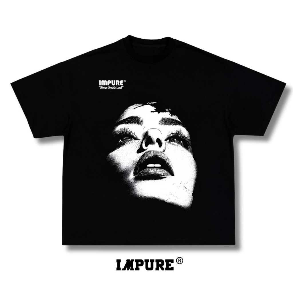 Camiseta Oversized Boxy Masculina/Feminina Premium Streetwear Estampa Exclusiva Silence Speaks Loud