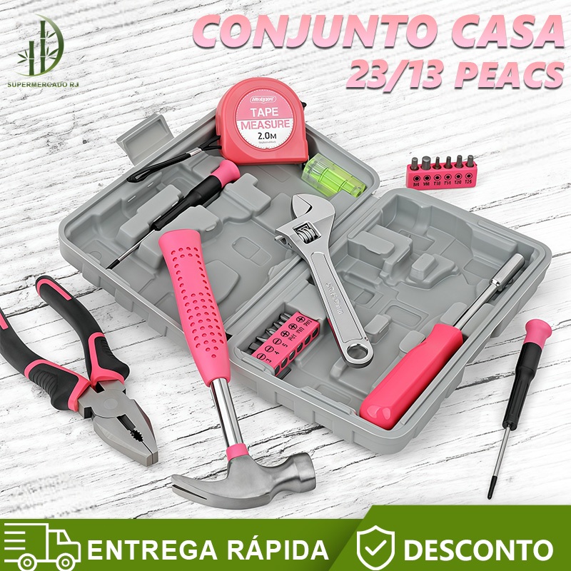 ?Conjunto De Ferramentas Portáteis Versáteis De 13/24 Peças Para Reparos Domésticos E No Trabalho