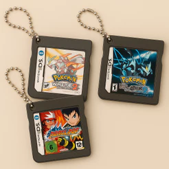 Chaveiro Cartucho Nintendo DS com Rótulo Brilhante • Nostalgia Gamer Anos 90 • Pokémon, Mario, Zelda