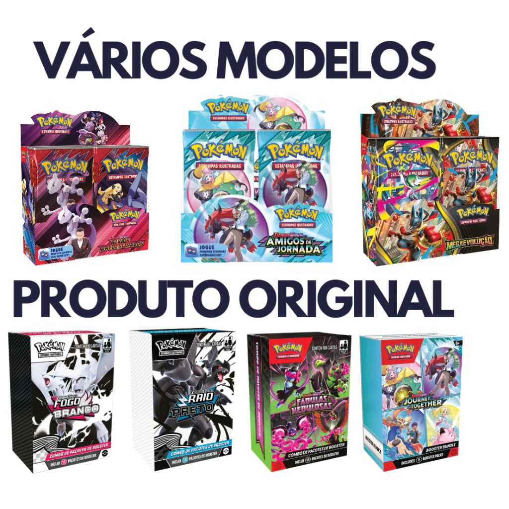 Booster Box Pokémon Tcg Copag Combo de boosters original cartas pokemon