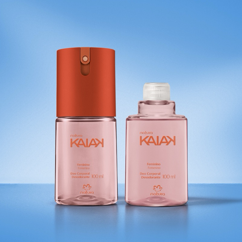 Kit Desodorante Corporal Natura Kaiak Feminino com Refil (2 produtos)