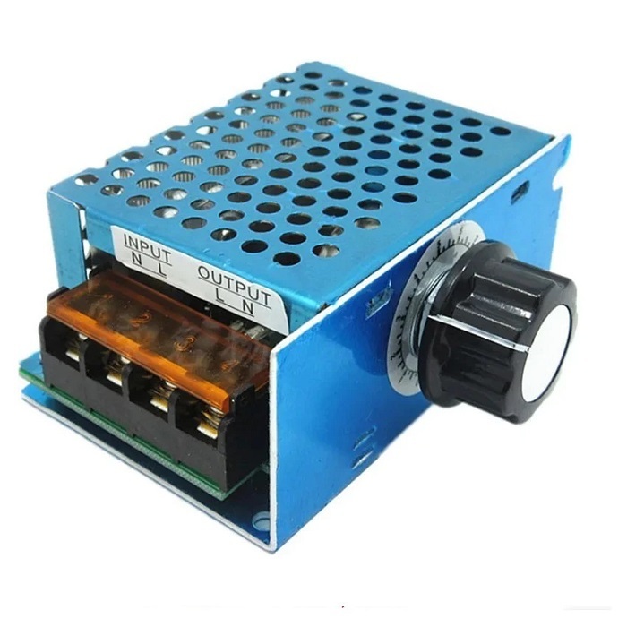 Dimmer 220v 4000w Gabinete Metálico controlador de tensao alternada