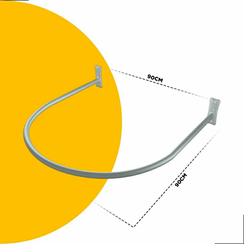 Arara Provador U Canto De Parede 90x90cm , Varias Cores