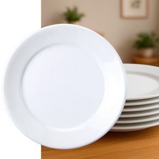 Jogo 20 Pratos Rasos Bar Hotel Porcelana Germer em Oferta na Shopee