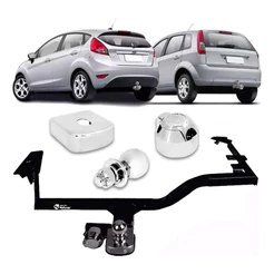 Engate Reboque Fixo Fiesta Hatch Trail Supercharger 2002 A 2014 Cap Carga 550kg Aco Resistente bOM