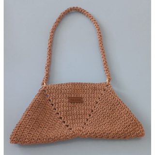 bolsa de crochê de ombro para celular, óculos,passeio e festa. em Oferta na Shopee