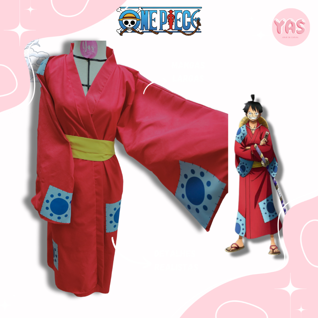 Luffy Cosplay Wano: Onde Comprar | BuscaProdutos