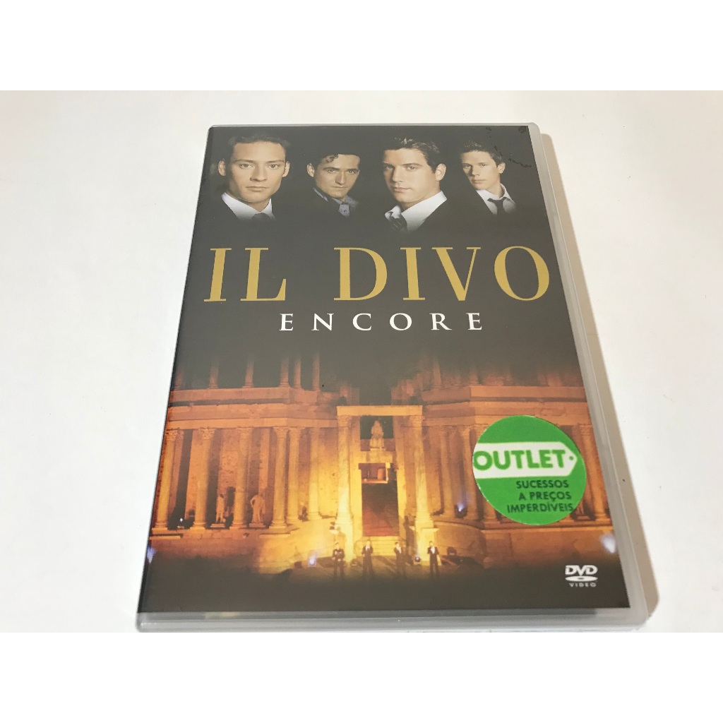 Dvd Il Divo - Encore Original Novo & Lacrado De Fabrica (CONTÉM ENCARTE INTERNO)
