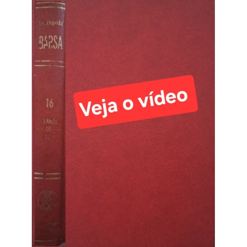(Veja o vídeo) - Livros USADOS: Enciclopédia Barsa- Planos de Estudo--William Benton, Editor [vol.16]