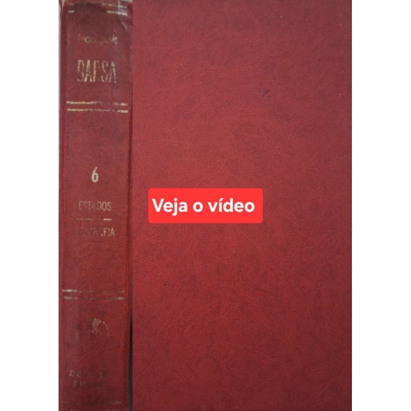 (Veja o vídeo) - Livros USADOS: Enciclopédia Barsa- Estados Unidos- Geografia--William Benton, Editor [vol.6]