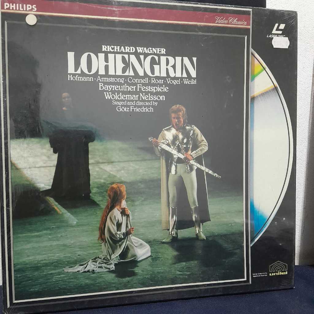 LASER DISC- RICHARD WAGNER – LOHENGRIN (VIDEO CLASSICS / PHILIPS LASERDISC / 1982)  EDIÇÃO DUPLA EM LASERDISC (NTSC / ST