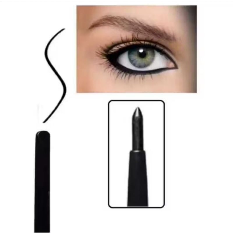 KIT 2 Lápis de olho retrátil resistente a água delineador para olhos em Oferta na Shopee