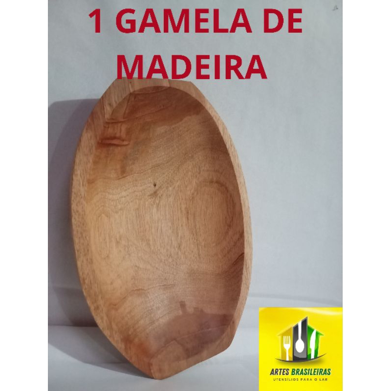 GAMELA DE MADEIRA em Oferta na Shopee