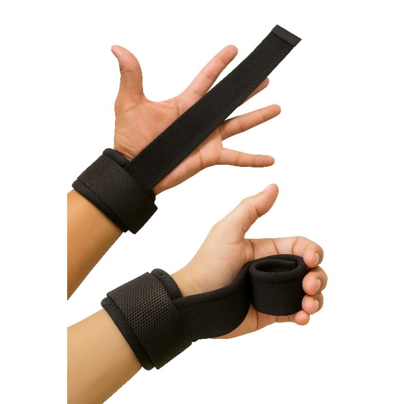 Luva Strap com Munhequeira Academia|Pegada Firme e Proteção Punho|Treino Musculação Crossfit Tala