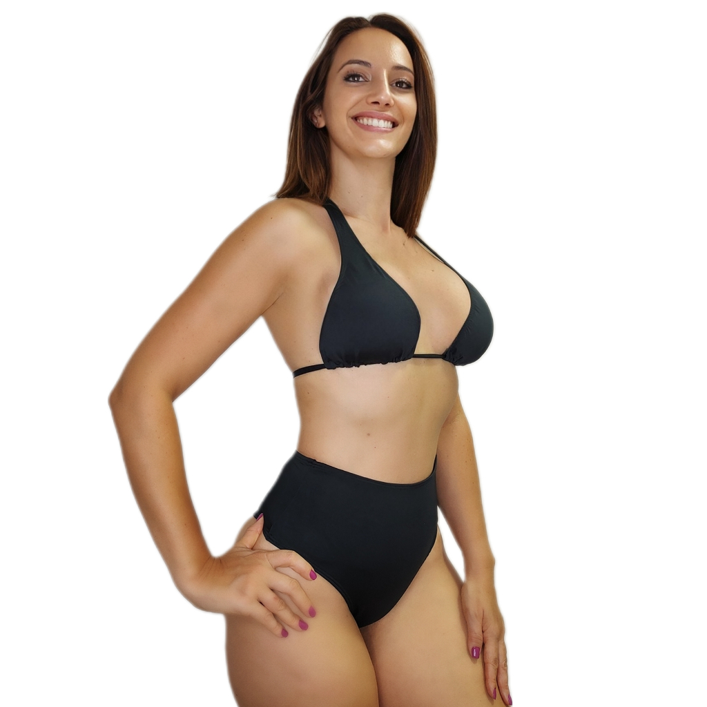 Promoção Biquíni Hotpant Cintura Alta Top Cortinão Bojo