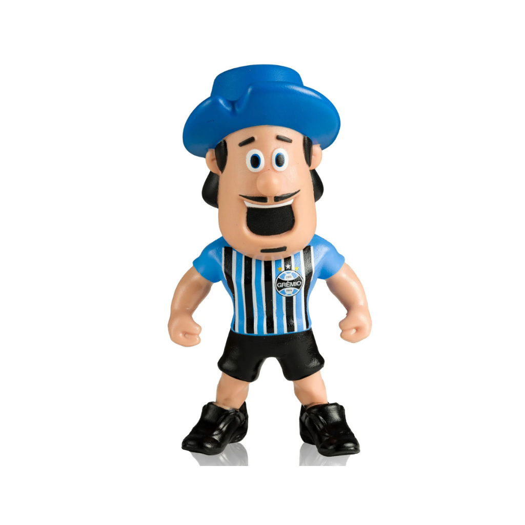 MASCOTE BONECO GREMIO RS TRICOLOR OFICIAL DO CLUBE COLEÇÃO DECORAÇÃO ORIGINAL