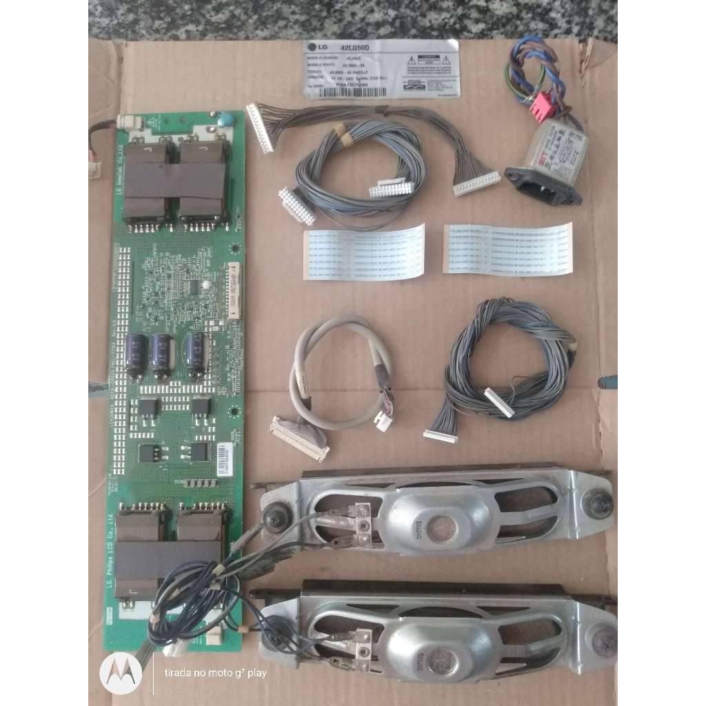 partes peças tv 42" LG 42lg50d por unidade usada bom estado leia anuncio