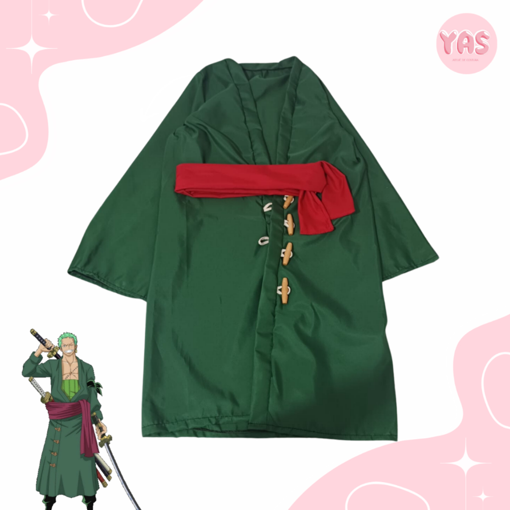 Fantasia Zoro One Piece: Onde Comprar | BuscaProdutos