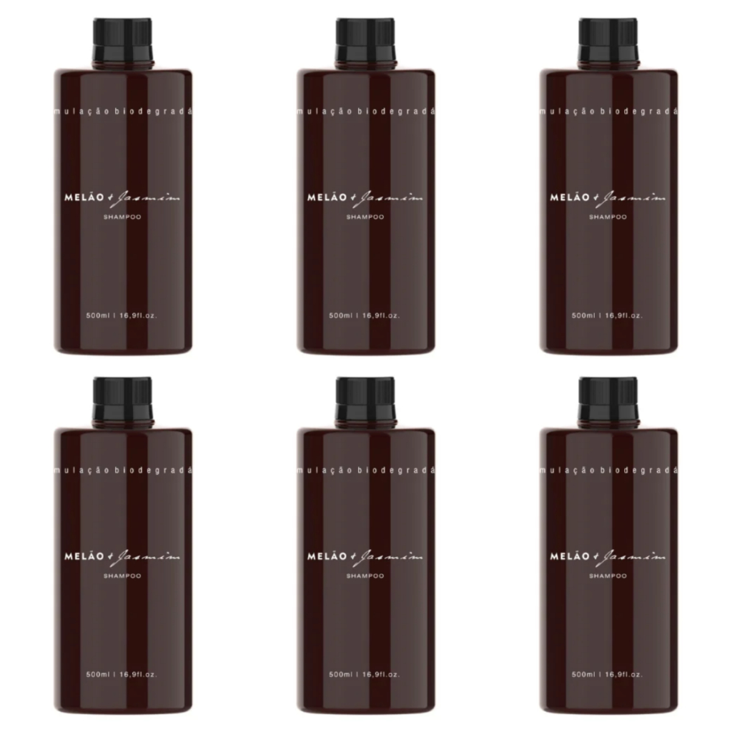 Shampoo Realgems Melão e Jasmim 500ml Refil KIT 6 Unidades Linha Profissional