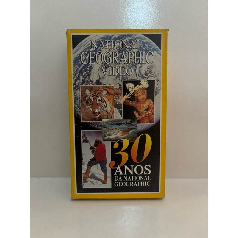 Vhs Filme 30 anos da NATIONAL GEOGRAPHIC. Testado.