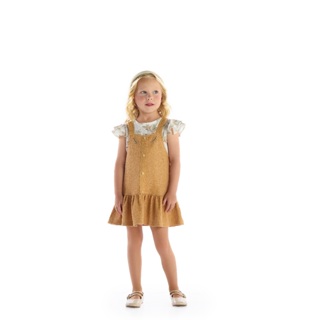 Conjunto infantil kiki xodo salopete e blusa tamanhos 1/2/3/4 em Oferta na Shopee