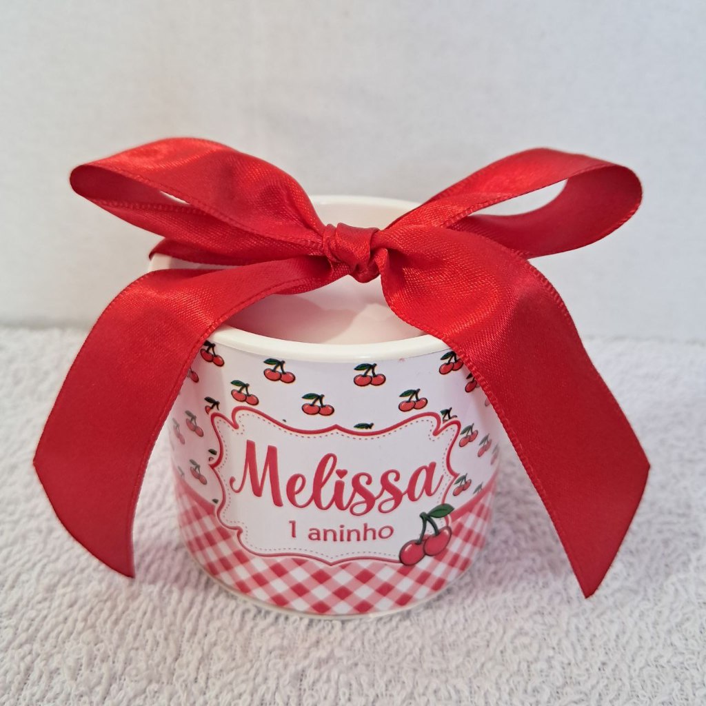 Kit  tubolatas personalizadas 5x6 Tema Cerejinha,Lembrancinhas para aniversários ,mimos para festas.