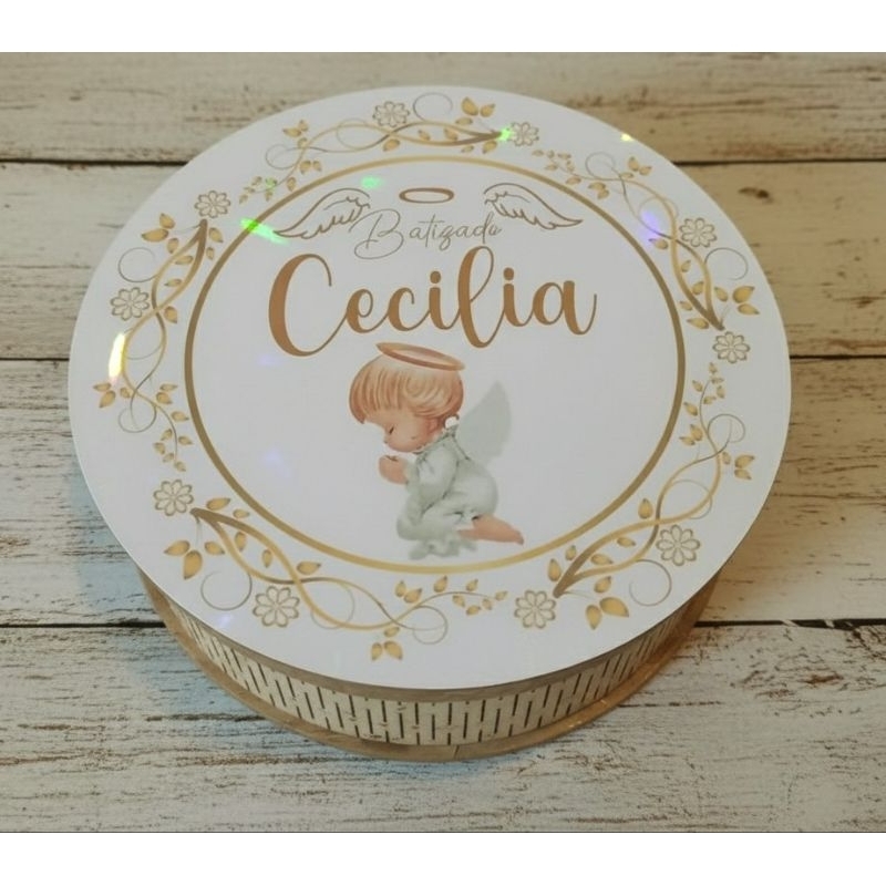 Caixinha MDF Personalizada Lembrancinha Festa Aniversário Batizado Chá Revelação Qualquer Tema Nome Idade