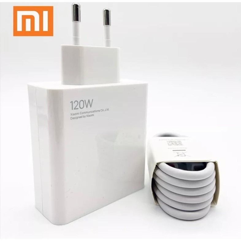 Carregador Mi Turbo Charger 120W Compatível com Xiaomi Note 7 8 9 10 11 12 13 Poco X3 X4 X5 X6 - Tx - Original