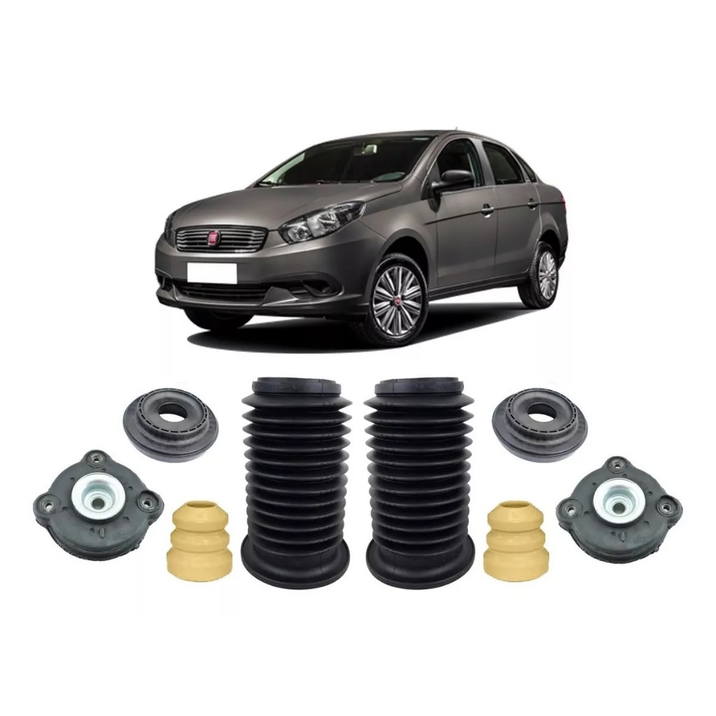 KIT COXIM BATENTE AMORTECEDOR DIANTEIRO FIAT GRAN SIENA PALIO UNO ARGO CRONOS MOBI Carro Automotivo