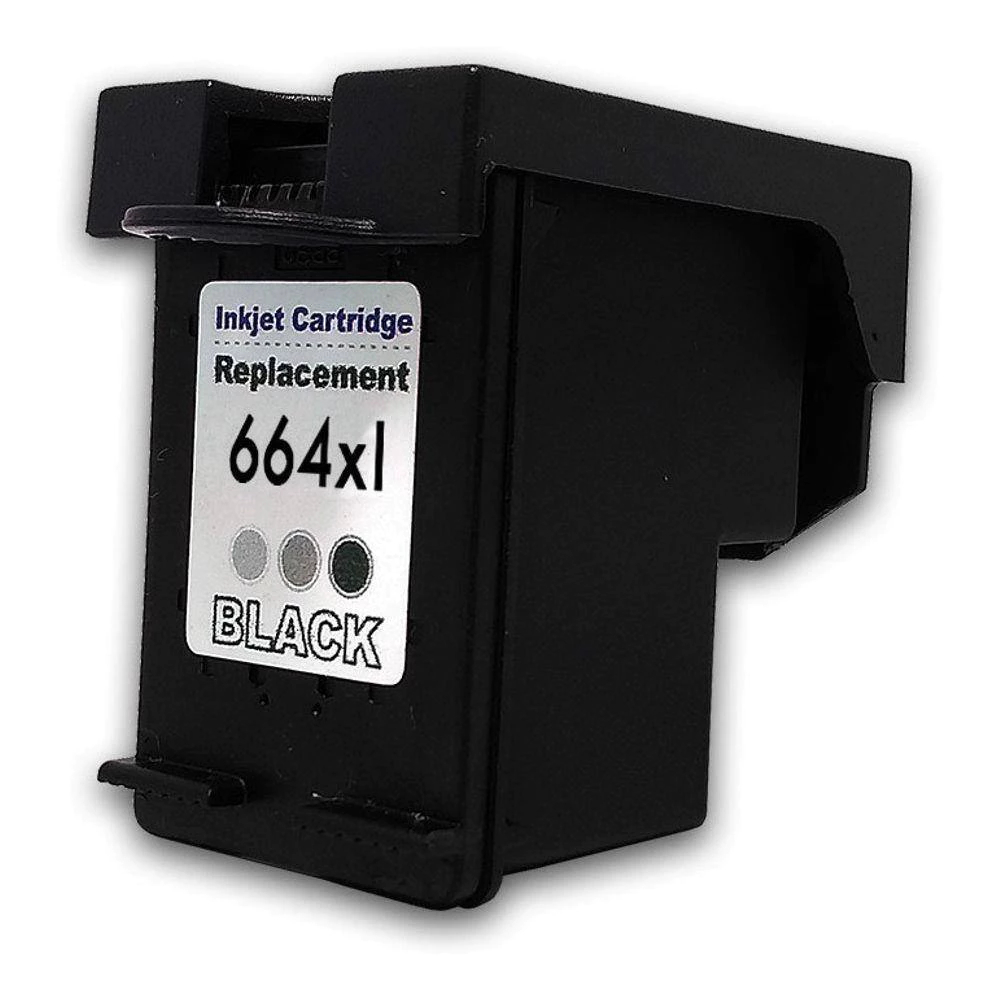 Cartucho 664XL Preto Recarregável 3636, 3836, 4536 Econômico