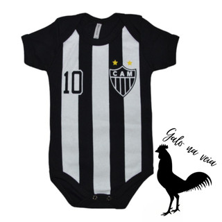 Body Bebe Atlético Mineiro Temáticos Bore Infantil Time Galo