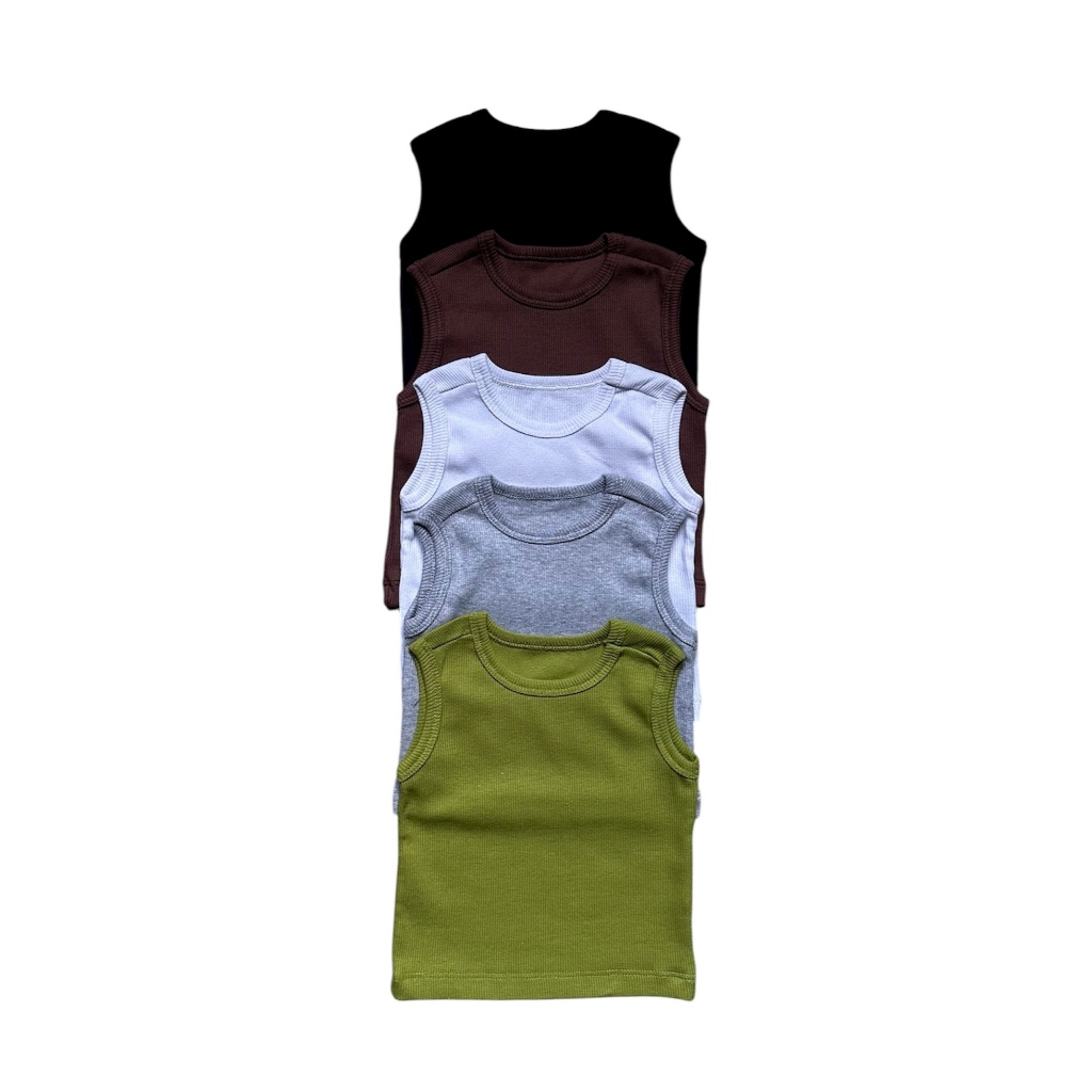 Kit 3 Regatas Básicas Bebê Recém-Nascido – Ribana Macia Alta Durabilidade em Oferta na Shopee