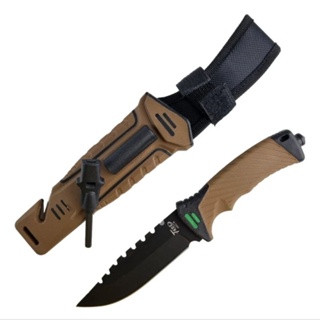 Faca Pesca Especial Amolador Apito Pederneira com Bainha Sobrevivência C DKC-ABC em Oferta na Shopee