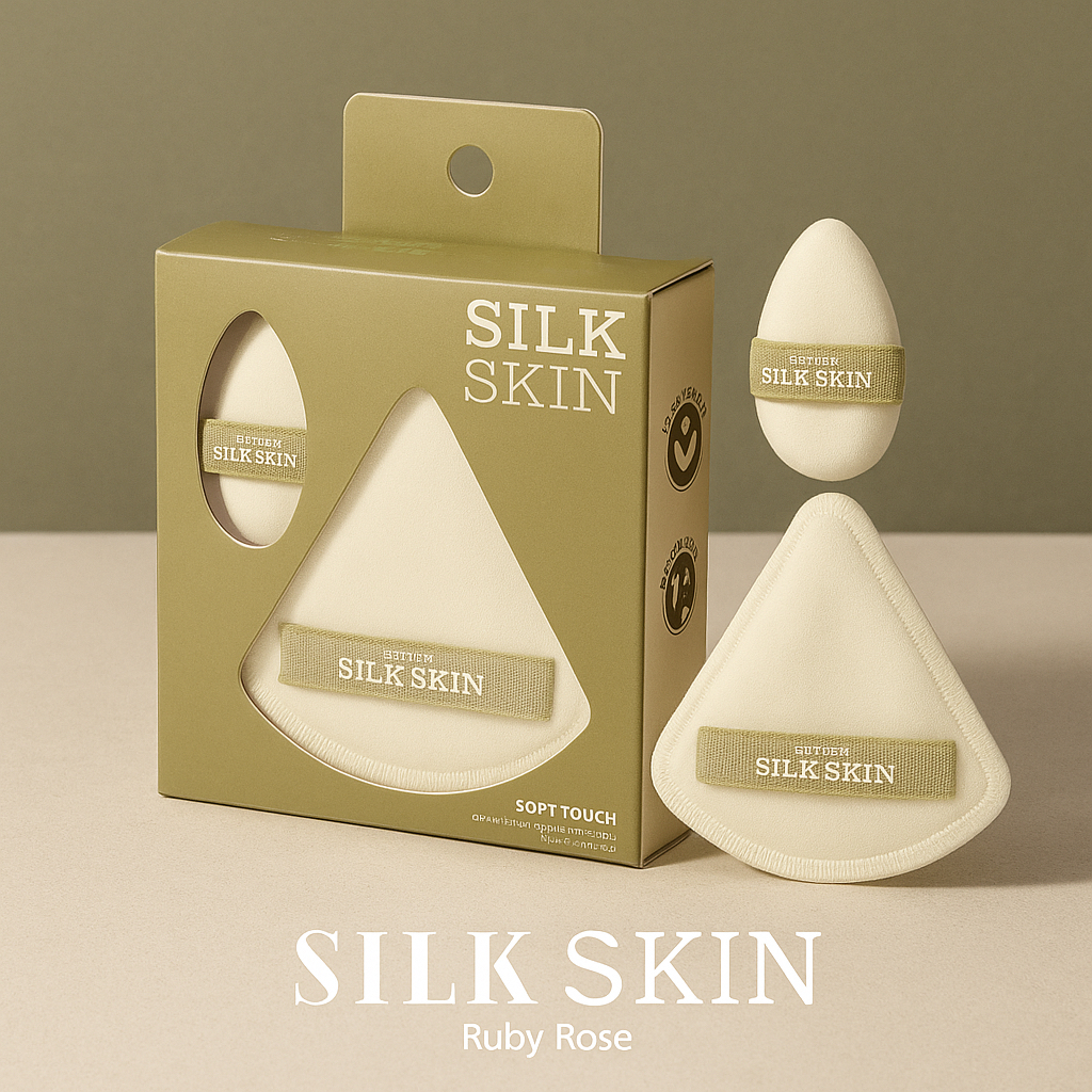 Esponja para Maquiagem Soft Touch Silk Skin Ruby Rose Esponja Base Corretivo