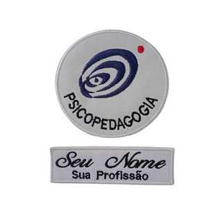 Patch Termocolante Psicopedagogia - kit Logo + Nome Bordado - MANDAR O NOME RÁPIDAMENTE PELO CHAT